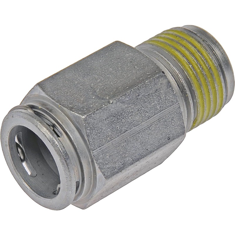 800-731 OE Solutions Series Transmission Cooler Pipe Fitting - Direct Fit - Dorman 800-731 Transmission Fitting Compatible with Select Models - Dorman Automatic Transmission Oil Cooler Line Fitting 800-731 - QUICK DISCONNECT - Transmission Fitting - Cooler Fitting - Radiator Fitting - Transmission Cooler Line Connector - Quick Disconnect - Transmission Line Fitting - Made of quality materials, this automatic transmission oil cooler line connector matches the fit and function of a damaged original equipment connector to restore leak-free performance between the transmission and the oil cooler. - Buick 2003-00, Chevrolet 2003-00, Oldsmobile 2003-00, Pontiac 2003-00 - Transmission Fitting