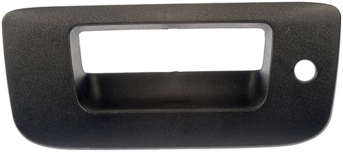 80122 Help Series Tailgate Handle Bezel, Smooth Black Plastic - Dorman 80122 Tailgate Handle Bezel Compatible with Select Chevrolet / GMC Models, Black/Textured - Tailgate Bezel - Tailgate Handle Bezel Textured Black - Handle Bezel - Bezel - This tailgate handle bezel is designed to match the fit, appearance and function of the original bezel on specified vehicles, and is engineered for durability and reliable performance. - Chevrolet 2014-07, GMC 2014-07 - Tailgate Handle Bezel Textured Black