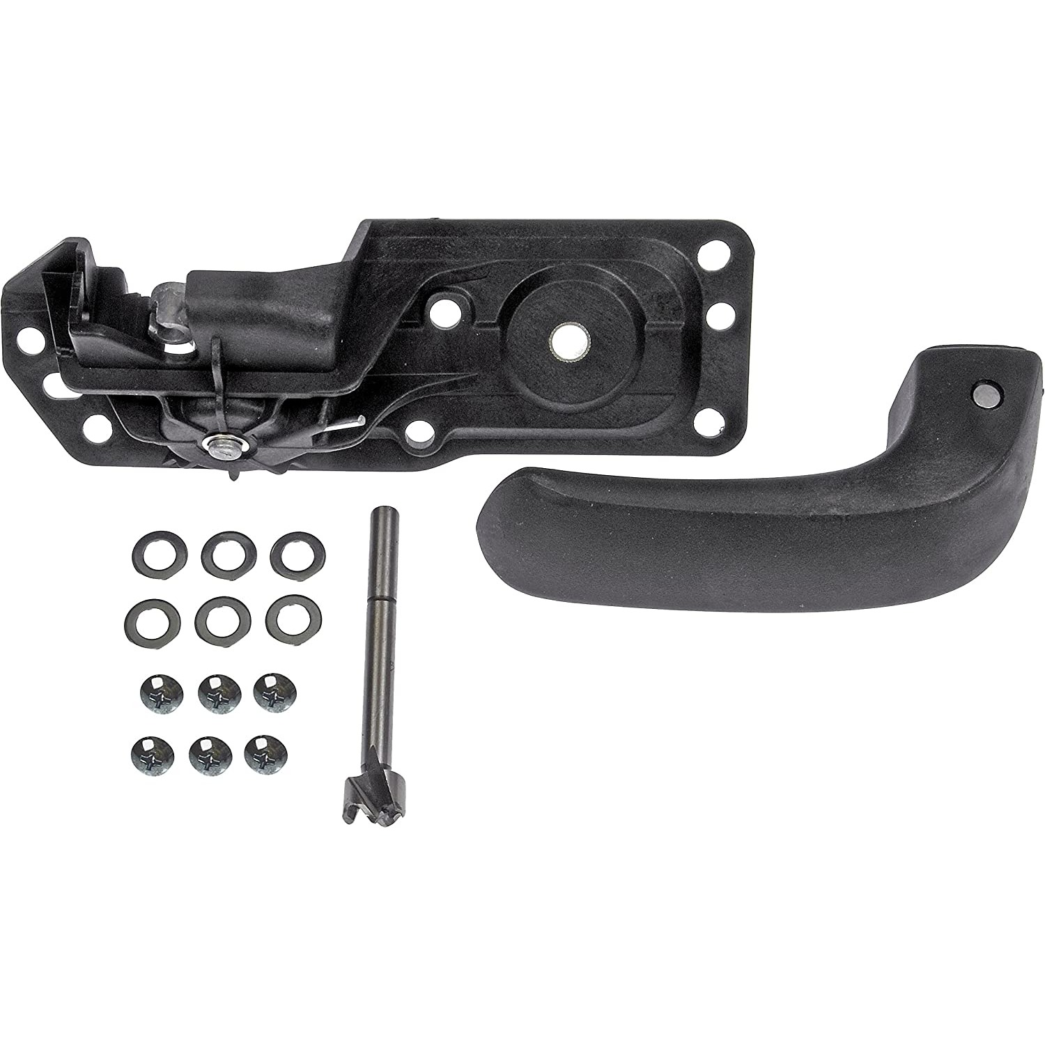 80374 Front Or Rear, Driver Side Textured Black Interior Door Handle, Without Door Lock Button, Help Series - Dorman 80374 Interior Door Handle Compatible with Select Cadillac / Chevrolet / GMC Models, Black; Textured - DORMAN 8" Front Left Interior Door Handle for Cadillac / Chevrolet / GMC - Dorman - HELP Interior Door Handle 80374 - Interior Door Handle: Front Driver Side, Textured Black - Interior Door Handle Front Left