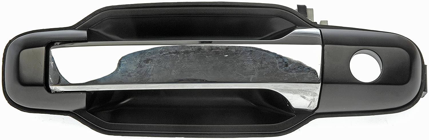 80779 Front, Driver Side Chrome Lever with Black Bezel Exterior Door Handle, With Key Hole, Help Series - Dorman 80779 Front Driver Side Exterior Door Handle Compatible with Select Kia Models, Black and Chrome - Dorman Exterior Door Handle 80779 - EXTERIOR DOOR HANDLE - Exterior Door Handle Front Left Chrome - Outside Door Handle - Want a new exterior door handle that matches the original, for far less than going back to the dealership? This replacement door handle was engineered to match the fit and appearance of the stock handle on specific vehicle years, makes and models. - Kia Sorento 2006-03 - Exterior Door Handle Front Left Chrome