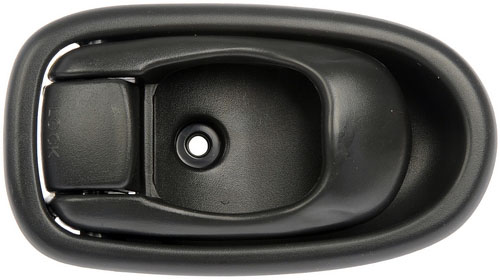 80882 Front Or Rear, Driver Side Textured Gray Interior Door Handle, With Door Lock Button, Help Series - Interior Door Handle Front/Rear Left Textured Dark Gray