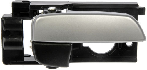 81111 Front, Passenger Side Smooth silver lever Interior Door Handle, With door lock button, Hatchback, Help Series - Dorman - HELP Interior Door Handle 81111 - Interior Door Handle Front Right Black/Chrome Hatchback
