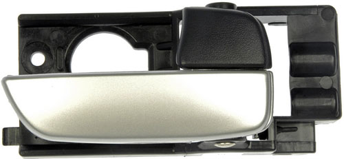 81113 Front, Passenger Side Black bezel with silver lever Interior Door Handle, With door lock button, Hatchback, Help Series - Dorman - HELP Interior Door Handle 81113 - Interior Door Handle Front Right Gray/Chrome Hatchback