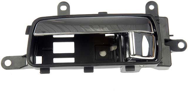 81537 Front, Driver Side Chrome Lever with Black Bezel Interior Door Handle, With Door Lock Button, Help Series - Dorman - HELP Interior Door Handle 81537 - Interior Door Handle Front Left