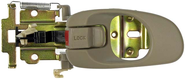 81581 Front Or Rear, Driver Side Beige Interior Door Handle, With Door Lock Button, Help Series - Dorman Interior Door Handle 81581 - Interior Door Handle Front/Rear Left - INTERIOR DOOR HANDLE - Interior Door Handle Front/Rear Left - Interior Handle - Door Handle - Inside Door Handle - Want a new interior door handle that matches the original, for far less than going back to the dealership? This replacement door handle was engineered to match the fit and appearance of the stock handle on specific vehicle years, makes and models. - Kia Sephia 2001-98, Kia Spectra 2003-00