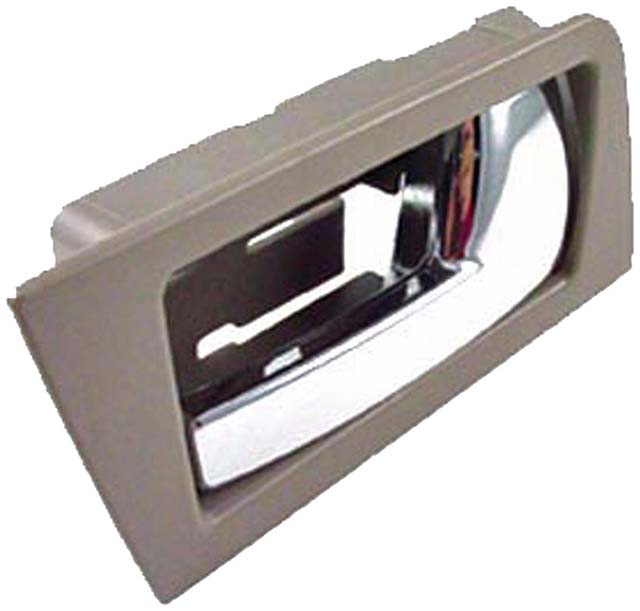 81780 Rear, Passenger Side Chrome lever Interior Door Handle, With door lock button, Help Series - Dorman - HELP Interior Door Handle 81780 - INTERIOR DOOR HANDLE - Interior Door Handle - Rear Right - Stone(Gray)+Chrome - Door Handle - Interior Handle - Inside Door Handle - Want a new interior door handle that matches the original, for far less than going back to the dealership? This replacement door handle was engineered to match the fit and appearance of the stock handle on specific vehicle years, makes and models. - Ford Focus 2011-08 - Interior Door Handle - Rear Right - Stone(Gray)+Chrome