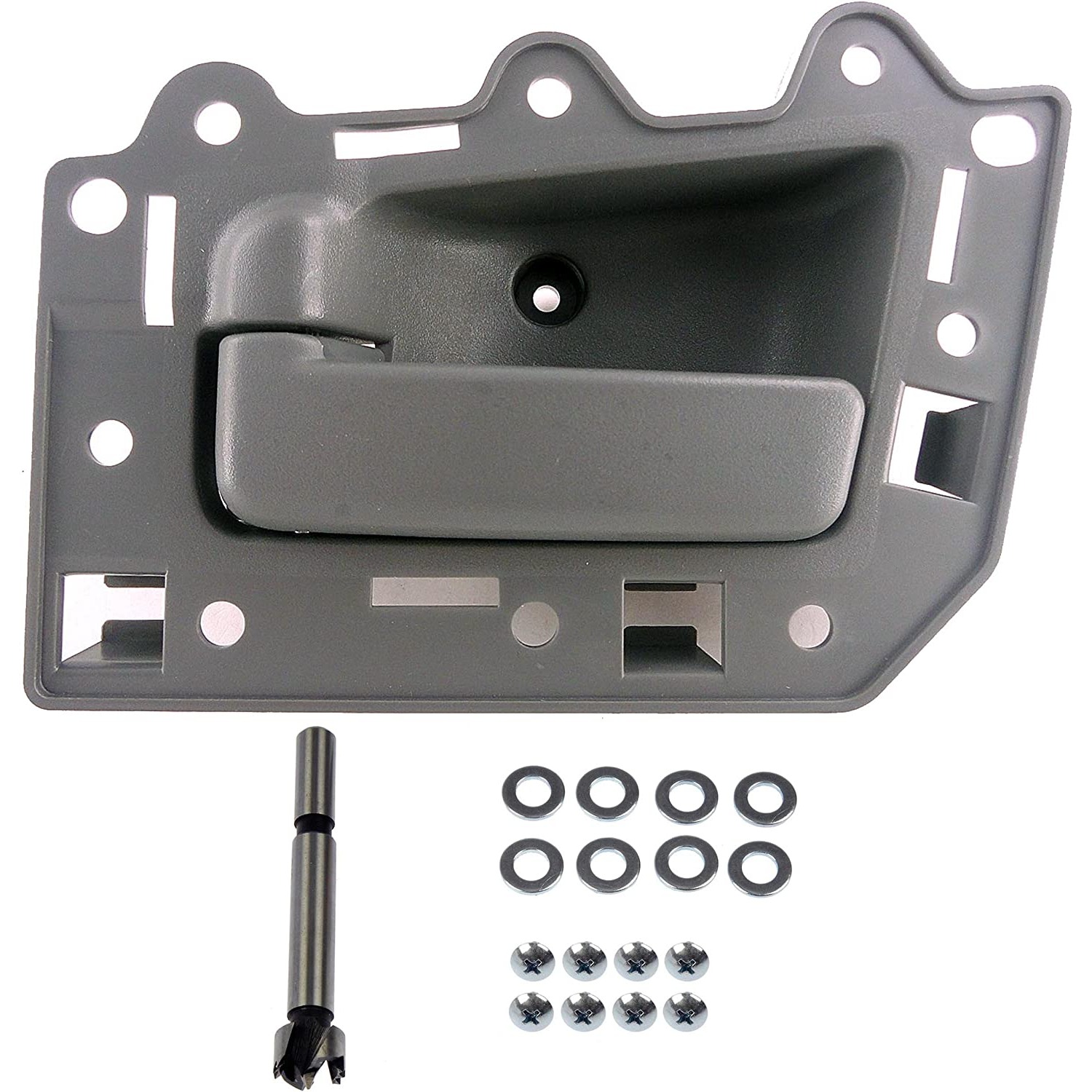 82134 Front, Driver Side Textured Gray Interior Door Handle, With Door Lock Button, Help Series - Dorman 82134 Front Driver Side Interior Door Handle Compatible with Select Jeep Models, Gray; Textured - Dorman - HELP Interior Door Handle 82134 - Interior Door Handle Grey