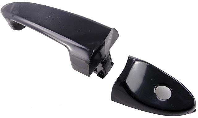 82181 Front, Driver or Passenger Side Smooth Black Exterior Door Handle, With Key Hole, Help Series - Dorman 82181 Exterior Door Handle Compatible with Select Ford/Mazda/Mercury Models, Smooth Black - Dorman Exterior Door Handle 82181 - Exterior Door Handle Front Left Smooth Black