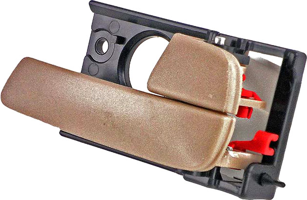 82417 Rear, Passenger Side Smooth beige Interior Door Handle, With door lock button, Help Series - Dorman - HELP Interior Door Handle 82417 - INTERIOR DOOR HANDLE - Interior Door Handle Rear Right Beige - Door Handle - Interior Handle - Inside Door Handle - Want a new interior door handle that matches the original, for far less than going back to the dealership? This replacement door handle was engineered to match the fit and appearance of the stock handle on specific vehicle years, makes and models. - Kia Rio 2010-06, Kia Rio5 2011-06 - Interior Door Handle Rear Right Beige
