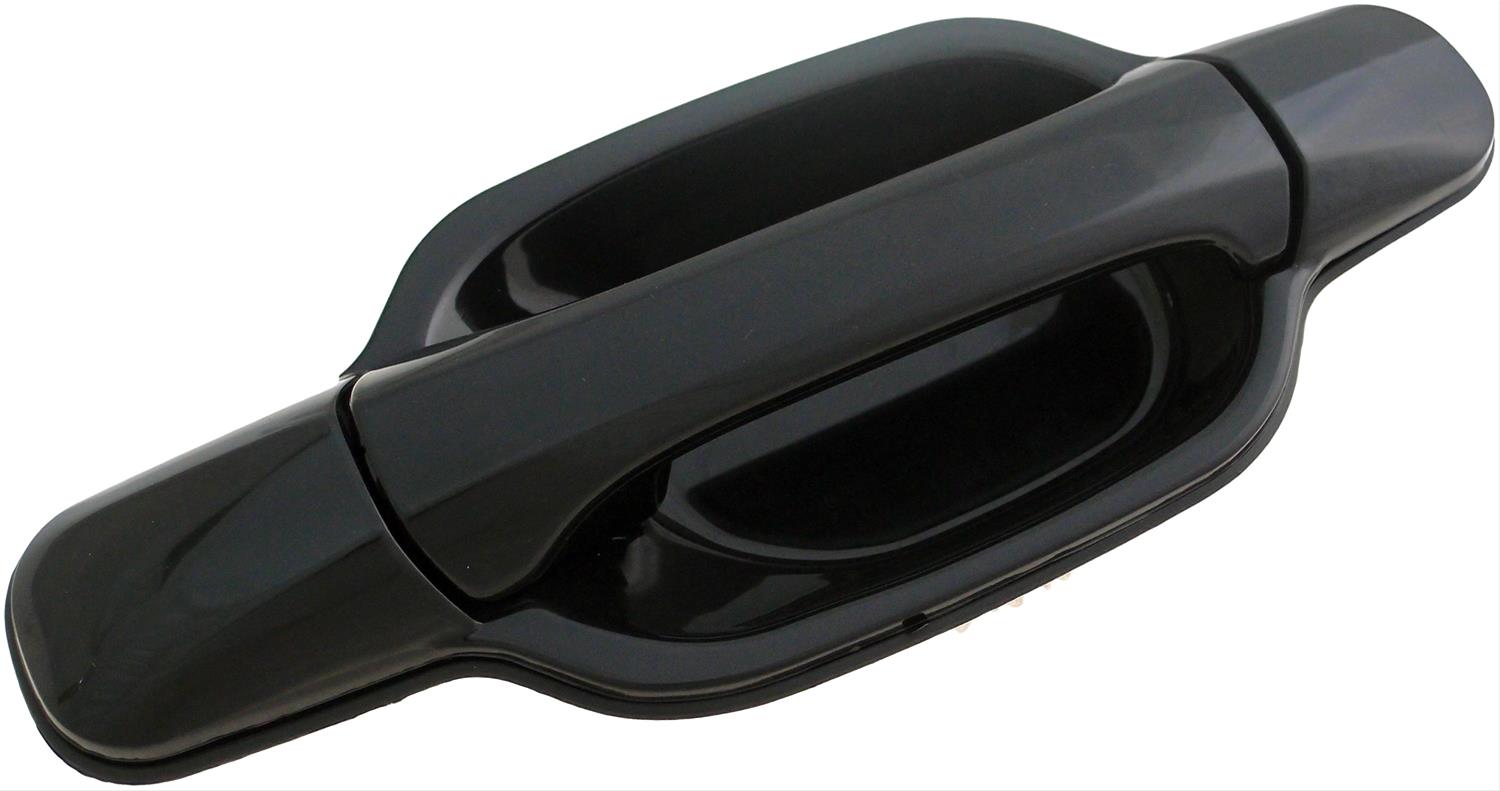 82809 Front, Passenger Side Smooth Black Exterior Door Handle, Without Key Hole, Help Series - Dorman - HELP Exterior Door Handle 82809 - Exterior Door Handle Smooth Black Front Right Without Keyhole - EXTERIOR HANDLE - Exterior Door Handle Smooth Black Front Right Without Keyhole - Outside Door Handle - Want a new exterior door handle that matches the original, for far less than going back to the dealership? This replacement door handle was engineered to match the fit and appearance of the stock handle on specific vehicle years, makes and models. - Chevrolet Colorado 2012-04, GMC Canyon 2012-04