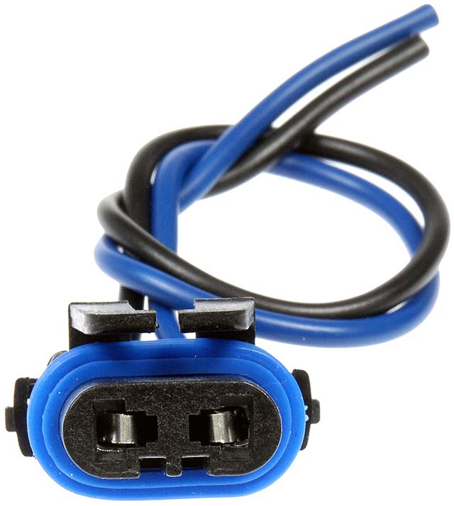 84792 Bulb Socket - Headlight, Direct Fit, Set of 2 - Dorman 84792 Pigtail/Socket - DORMAN 8" High Temperature Socket for Ford - Black - HEADLAMP SOCKET - High Temperature Socket 9005 Bulb - Bulb Holder - Headlight - This replacement headlight socket matches the fit and terminal count of the original equipment socket for specified vehicles. Made of quality materials with corrosion-resistant contacts, this socket is designed for reliable service. - 2010-87 - High Temperature Socket 9005 Bulb