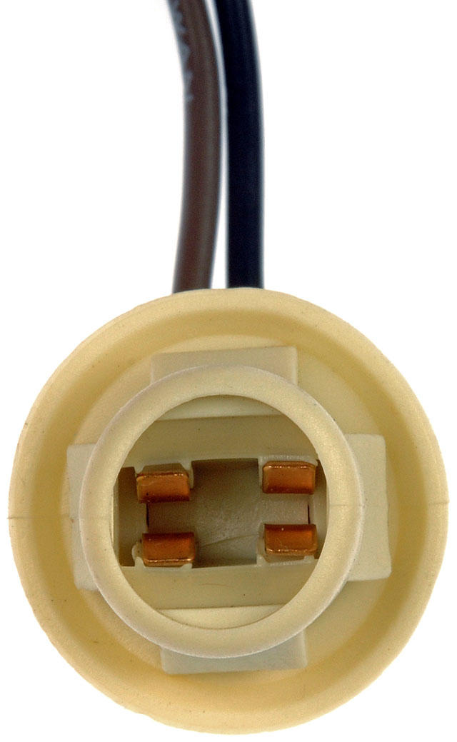 2-Wire License, Park, Tail, Side - 85861 Conduct Tite Series Bulb Socket - License plate light, Direct Fit, Sold individually - Dorman 85861 2-Wire License, Park, Tail, Side - Dorman Directional Indicator Bulb Socket 85861 - LIC/PARK/TAIL SOCKET - 2-Wire License, Park, Tail, Side - Light Bulb Socket - Multi Purpose Light Bulb Socket - Multi Use Light Socket - Dorman's Socket Assemblies are engineered with extra-long leads and multiple butt connectors.