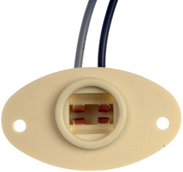 2-Wire License Plate Lamp - 85889 Bulb Socket - License plate light, Direct Fit, Sold Individually - Dorman 85889 2-Wire License Plate Lamp Compatible with Select Chrysler/Dodge/Plymouth Models - Dorman License Plate Light Socket 85889 - LICENSE PLATE SOCKET - 2-Wire License Plate Lamp - Bulb Holder - License Plate Light - This license plate light socket is designed to match the fit and function of the original socket on specified vehicles, and is engineered for durability and reliable performance. - Chrysler 1993, Chrysler 1990-87, Dodge 1991-86, Plymouth 1991-89, Plymouth 1987