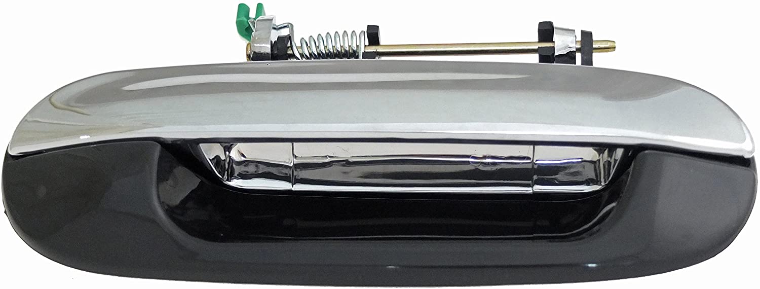 88192 Rear, Passenger Side Chrome lever Exterior Door Handle, Without Key Hole, Help Series - Dorman 88192 Rear Passenger Side Exterior Door Handle Compatible with Select Models, Chrome Lever and Smooth Black Housing - Dorman - HELP Exterior Door Handle 88192 - Exterior Door Handle Rear Right Chrome Lever Smooth Black House