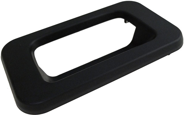 88295 Help Series Tailgate Handle Bezel, Textured Black Plastic - Dorman Tailgate Handle Bezel 88295 - Tailgate Bezel - Tailgate Handle Bezel - Handle Bezel - Bezel - This tailgate handle bezel is designed to match the fit, appearance and function of the original bezel on specified vehicles, and is engineered for durability and reliable performance. - Hummer H2 2009-03 - Tailgate Handle Bezel