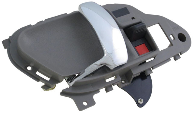 88539 Front Or Rear, Driver Side Gray bezel with chrome lever Interior Door Handle, With Door Lock Button, Help Series - Dorman 88539 Interior Door Handle Compatible with Select Cadillac / Chevrolet / GMC Models - Dorman - HELP Interior Door Handle 88539 - DORMAN Interior Door Handle for Cadillac - Chrome - Interior Door Handle Front And Rear Left Chrome Lever Gray Housing