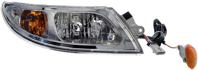 888-5105 Passenger Side Halogen Headlight, With bulb(s), OE Replacement, HD Solutions Series - Dorman 888-5105 Passenger Side Headlight Assembly Compatible with Select IC / IC Corporation / International Models - Dorman Headlight Assembly 888-5105 - DORMAN Headlight Assembly for IC Corporation - Headlight Assembly - Headlight Assembly - Passenger Side, Clear/Amber Lens, Incandescent Bulb