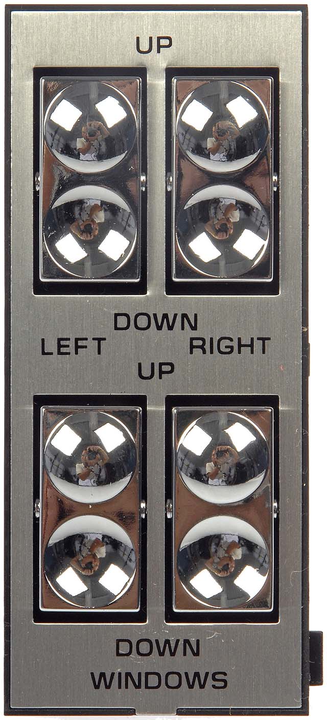 901-008 Front, Driver Side OE Solutions Series Window Switch Chrome - Dorman 901-008 Front Driver Side Door Window Switch Compatible with Select Buick / Cadillac / Oldsmobile Models - Dorman Power Window Switch 901-008 - Power Window Switch - Front Left, 4 Button - Power Window Switch - Front Left, 4 Button - Window Motor Switch - A failing power window switch doesn't have to mean a trip to the dealer. This power window switch matches the appearance and function of the vehicle's original switch. It's engineered for durability and simple plug-and-play installation. - Buick 1989-86, Cadillac 1993-85, Oldsmobile 1991-85
