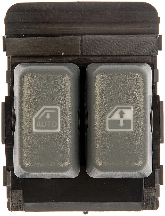 901-051 Front, Driver Side OE Solutions Series Window Switch Gray - Dorman 901-051 Front Driver Side Door Window Switch Compatible with Select Chevrolet / GMC Models - Dorman Power Window Switch 901-051 - Power Window Switch - Front Left, 2 Button - Window Motor Switch - A failing power window switch doesn't have to mean a trip to the dealer. This power window switch matches the appearance and function of the vehicle's original switch. It's engineered for durability and simple plug-and-play installation. - Chevrolet 2000-96, GMC 2000-96