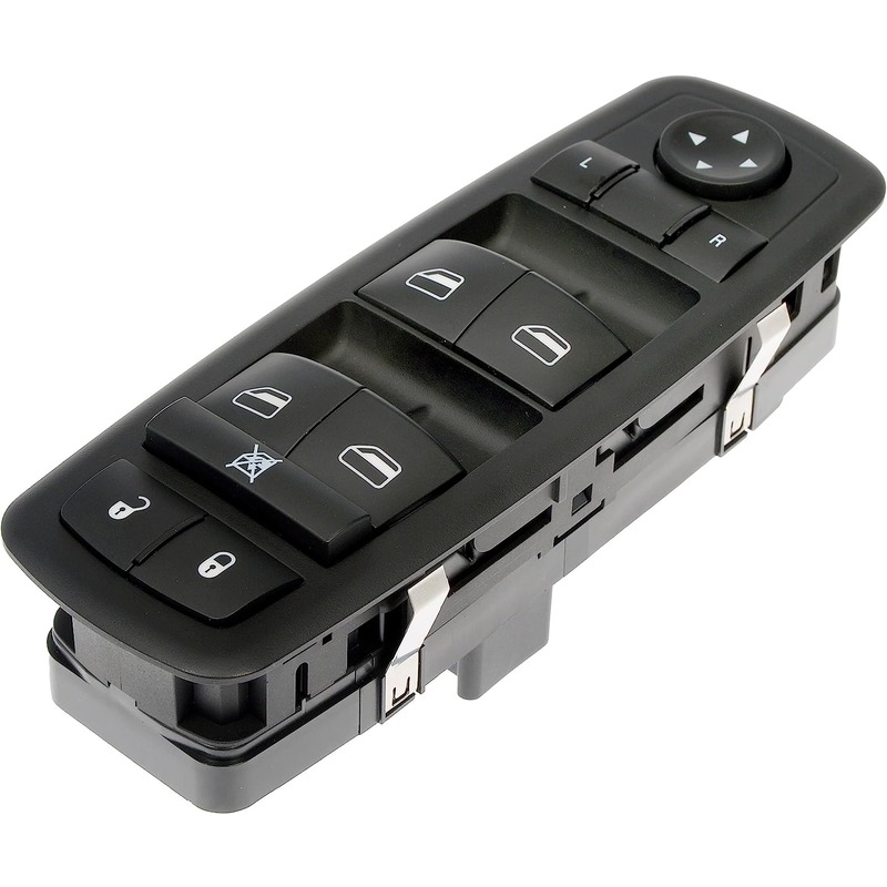 901-497 Front, Driver Side Window Switch, Black, 10-Button, For Models without One Touch Up and Down - Dorman 901-497 Front Driver Side Door Window Switch for Select Chrysler / Dodge / Jeep Models 2016 Jeep Cherokee - Dorman 901-497 Front Driver Side Master Window Switch Compatible with Select Chrysler / Dodge / Jeep Models Black - Dorman Power Window Switch 901-497 - Master Window Switch - Power Window Switch - Master Window Switch - Window Motor Switch - A failing power window switch doesn't have to mean a trip to the dealer. This power window switch matches the appearance and function of the vehicle's original switch. It's engineered for durability and simple plug-and-play installation. - Chrysler 200 2016-15, Dodge Dart 2016-13, Jeep Cherokee 2016-14