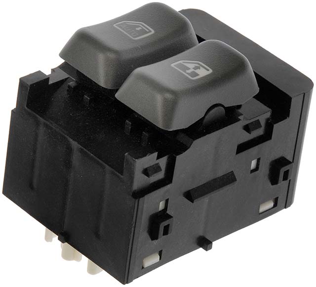 901-5602 Front, Driver Side Window Switch, Black and Gray, 2 Buttons, with Conventional Cab - Dorman 901-5602 Front Driver Side Door Window Switch Compatible with Select Chevrolet / GMC / Isuzu Models, Black and Gray - Dorman Power Window Switch 901-5602 - Power Window Switch - Window Switch - 2 Button Front Left - Window Motor Switch - A failing power window switch doesn't have to mean a trip to the dealer. This power window switch matches the appearance and function of the vehicle's original switch. It's engineered for durability and simple plug-and-play installation. - Chevrolet 2009-03, GMC 2009-03, Isuzu 2008-05 - Window Switch - 2 Button Front Left