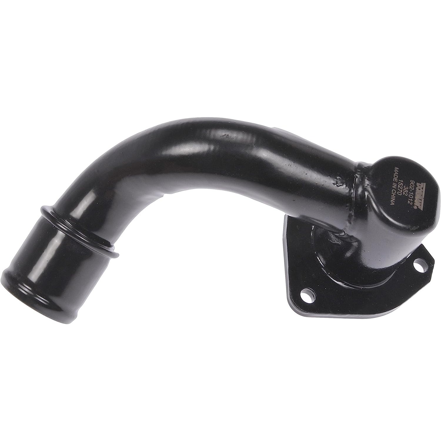 902-1012 Thermostat Housing OE Solutions Series - Coolant Housing/Water Outlet: with Housing, 180 Degree Neck Angle - Dorman 902-1012 Engine Coolant Thermostat Housing Compatible with Select Ford Models - Engine Coolant Thermostat Housing - Thermostat Housing - Engine Coolant Thermostat Housing - Coolant Outlet - Water Outlet - Coolant Bleeder - This replacement engine coolant thermostat housing is engineered to match the fit and durability of the stock thermostat housing on specified vehicles. It is designed to withstand extreme temperature changes to extend service life. - Ford Explorer 2001-91, Ford Ranger 2000-90
