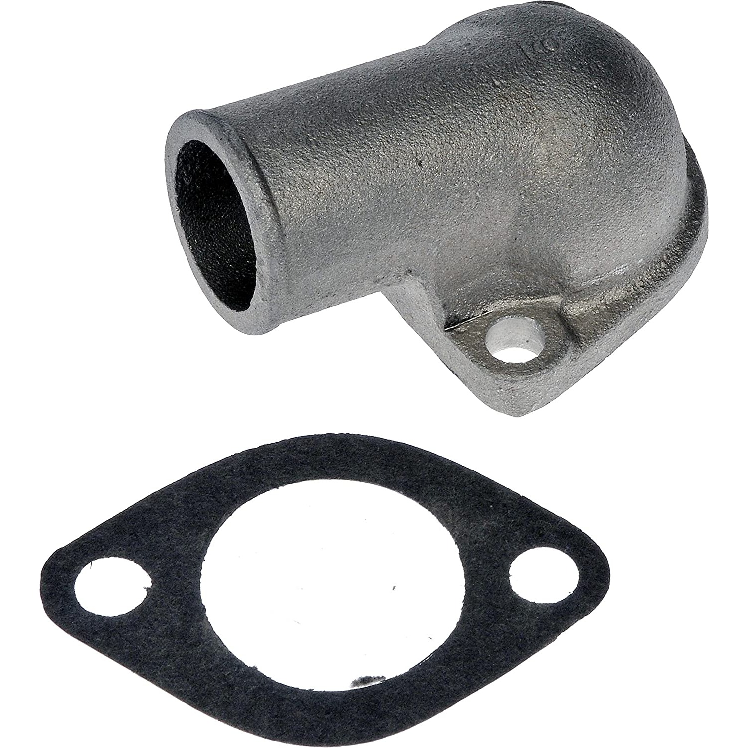 902-1017 Thermostat Housing OE Solutions Series - Coolant Housing/Water Outlet: with Housing and Gasket, 180 Degree Neck Angle - Dorman 902-1017 Engine Coolant Thermostat Housing Compatible with Select Models - Engine Coolant Thermostat Housing - Thermostat Housing - Engine Coolant Thermostat Housing - Coolant Bleeder - Coolant Outlet - Water Outlet - This replacement engine coolant thermostat housing is engineered to match the fit and durability of the stock thermostat housing on specified vehicles. It is designed to withstand extreme temperature changes to extend service life. - American Motors Corporation (AMC) 1983-80, Chrysler 1983-80, General Motors 1992-66
