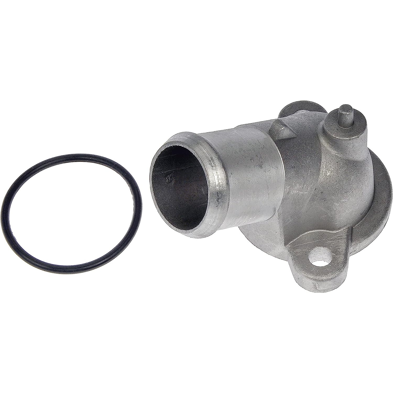 902-1021 Thermostat Housing OE Solutions Series - Coolant Housing/Water Outlet: with Housing, 45 Degree Neck Angle - Dorman 902-1021 Engine Coolant Thermostat Housing Compatible with Select Ford/Lincoln/Mercury Models - Engine Coolant Thermostat Housing - Thermostat Housing - Engine Coolant Thermostat Housing - Coolant Bleeder - Coolant Outlet - Water Outlet - This replacement engine coolant thermostat housing is engineered to match the fit and durability of the stock thermostat housing on specified vehicles. It is designed to withstand extreme temperature changes to extend service life. - Ford 1998-92, Lincoln 1995-91, Mercury 1995-92