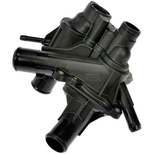 902-1090 Thermostat Housing OE Solutions Series - Dorman 902-1090 Engine Coolant Thermostat Housing Assembly Compatible with Select Ford/Lincoln Models - Dorman 902-1090 Engine Coolant Thermostat Housing Assembly for Specific Ford / Lincoln Models, Black - Integrated Thermostat Housing Assembly - Thermst Housing Assy - Integrated Thermostat Housing Assembly - Thermostat Housing - This replacement engine coolant thermostat housing assembly is engineered to match the fit and durability of the stock housing assembly on specified vehicles. It is designed to withstand extreme temperature changes to extend service life. - Ford Expedition 2022-18, Ford F-150 2020-17, Ford Lobo 2020-17, Lincoln Navigator 2022-18
