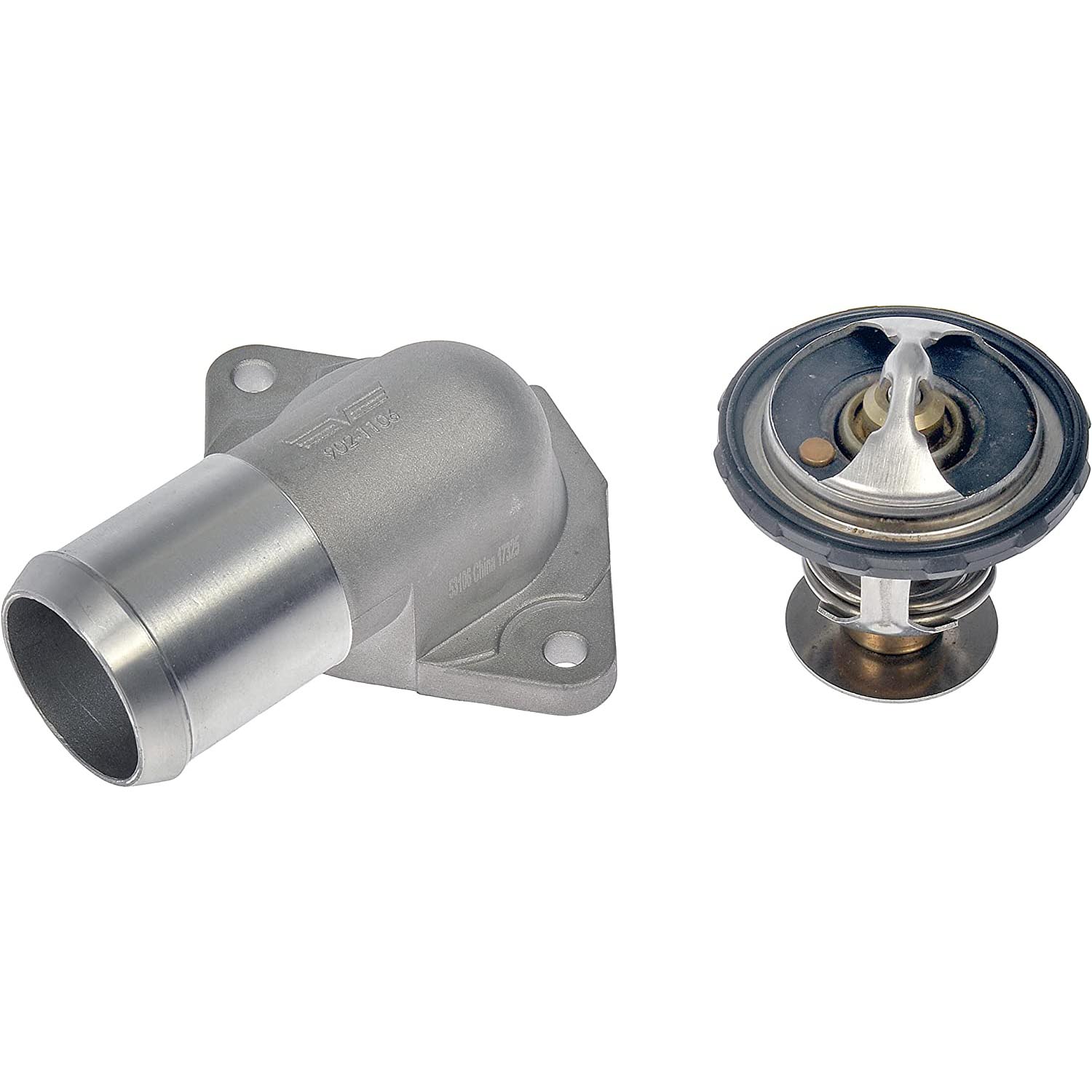 902-1106 Thermostat Housing OE Solutions Series - Dorman 902-1106 Engine Coolant Thermostat Housing Assembly Compatible with Select Ford/Mazda/Mercury Models - Engine Coolant Thermostat Housing Assembly - Thermostat Assembly: Includes Housing, Thermostat, and Gasket, 192 Degrees - Thermst Housing Assy - Engine Coolant Thermostat Housing Assembly - Thermostat Housing - This replacement engine coolant thermostat housing assembly is engineered to match the fit and durability of the stock housing assembly on specified vehicles. It is designed to withstand extreme temperature changes to extend service life. - Ford 2012-09, Mazda 2011-09, Mercury 2011-09