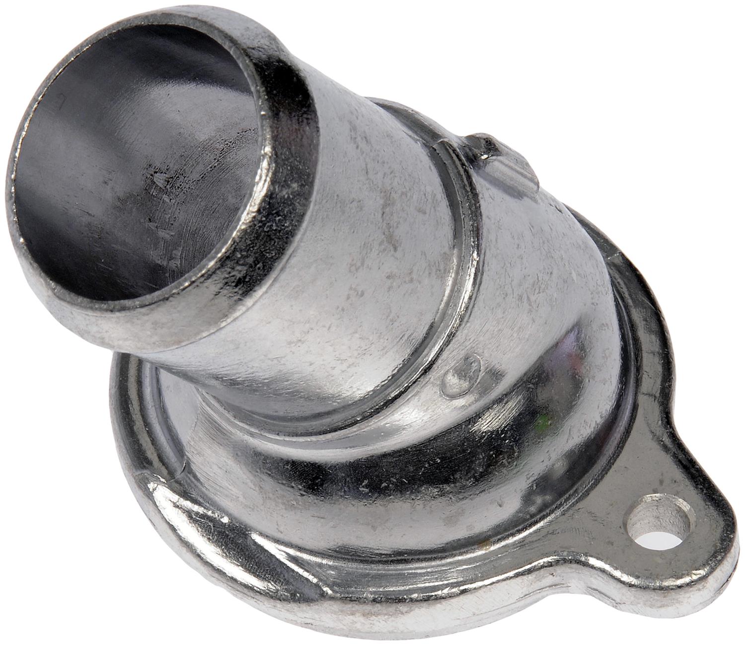902-1121 Thermostat Housing OE Solutions Series - Coolant Housing/Water Outlet: with Housing, 50 Degree Neck Angle - Dorman 902-1121 Engine Coolant Thermostat Housing Compatible with Select Ford / Lincoln Models - Engine Coolant Thermostat Housing - Thermostat Housing - Engine Coolant Thermostat Housing - Water Outlet - Coolant Outlet - Coolant Bleeder - This replacement engine coolant thermostat housing is engineered to match the fit and durability of the stock thermostat housing on specified vehicles. It is designed to withstand extreme temperature changes to extend service life. - Ford 2022-13, Lincoln 2017-15