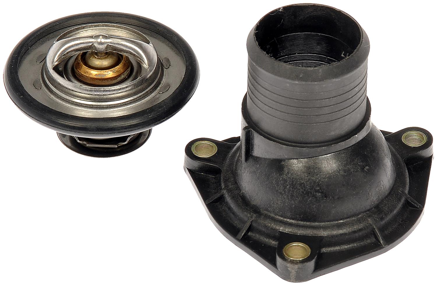 902-1124 Thermostat Housing OE Solutions Series - Thermostat Assembly: Includes Housing, Thermostat, and Gasket, 170 Degrees - Thermostat Housing With Thermostat - Thermst Housing Assy - Thermostat Housing With Thermostat - This replacement engine coolant thermostat housing assembly is engineered to match the fit and durability of the stock housing assembly on specified vehicles. It is designed to withstand extreme temperature changes to extend service life. - Ford 2002, Jaguar 2005-00, Lincoln 2002-00