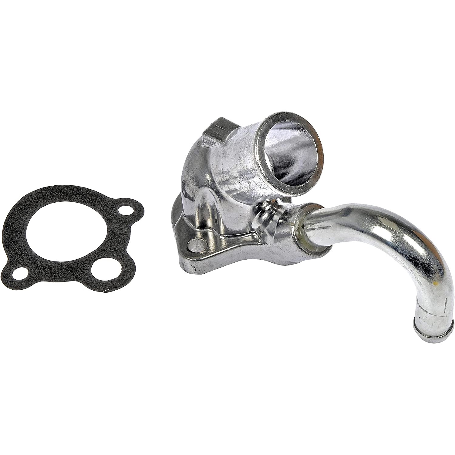 902-2016 Thermostat Housing OE Solutions Series - Coolant Housing/Water Outlet: with Housing and Gasket, 45 Degree Neck Angle - Dorman 902-2016 Engine Coolant Thermostat Housing Compatible with Select Models - Engine Coolant Thermostat Housing - Thermostat Housing - Engine Coolant Thermostat Housing - Water Outlet - Coolant Outlet - Coolant Bleeder - This replacement engine coolant thermostat housing is engineered to match the fit and durability of the stock thermostat housing on specified vehicles. It is designed to withstand extreme temperature changes to extend service life. - General Motors 1990-64