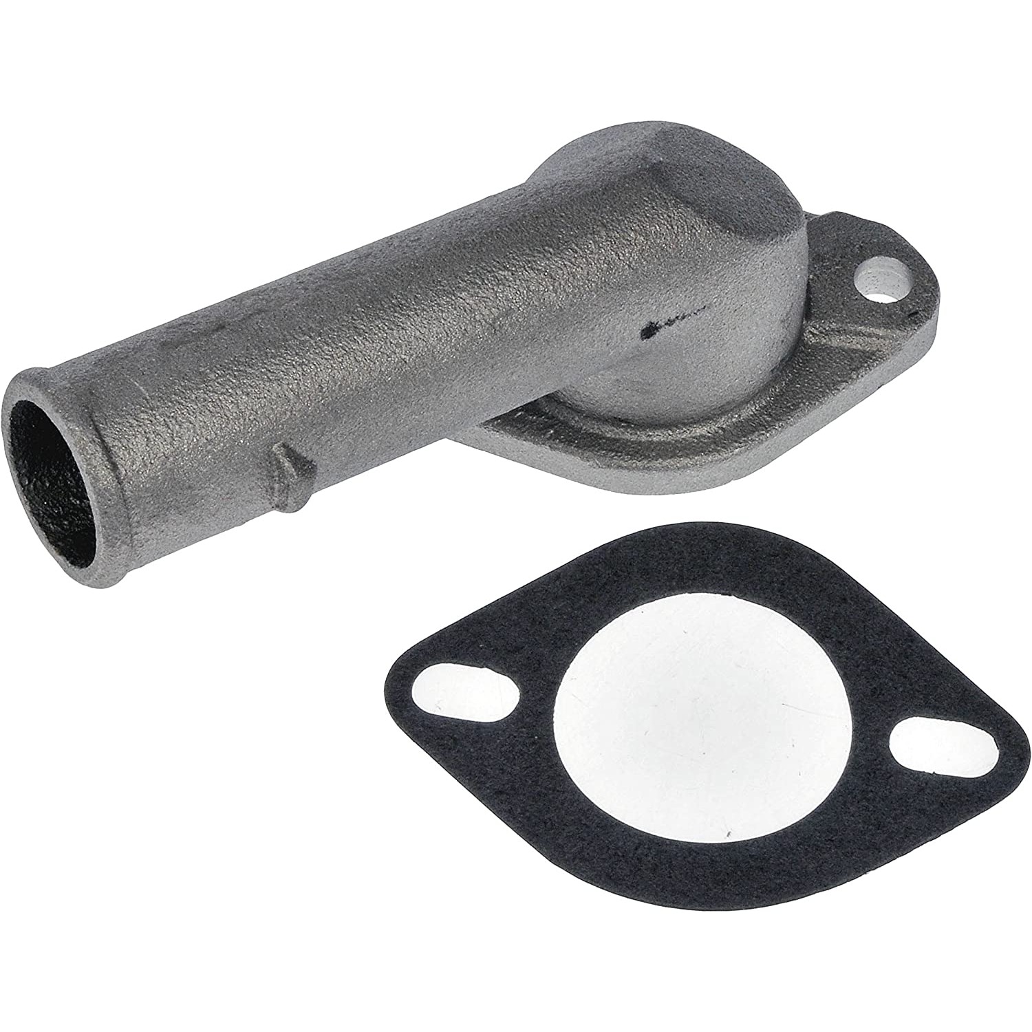 902-2019 Thermostat Housing OE Solutions Series - Coolant Housing/Water Outlet: with Housing and Gasket, 180 Degree Neck Angle - Dorman 902-2019 Engine Coolant Thermostat Housing Compatible with Select Chevrolet/GMC/Pontiac Models - Engine Coolant Thermostat Housing - Thermostat Housing - Engine Coolant Thermostat Housing - Water Outlet - Coolant Outlet - Coolant Bleeder - This replacement engine coolant thermostat housing is engineered to match the fit and durability of the stock thermostat housing on specified vehicles. It is designed to withstand extreme temperature changes to extend service life. - Chevrolet 1992-84, GMC 1986, Pontiac 1992-85