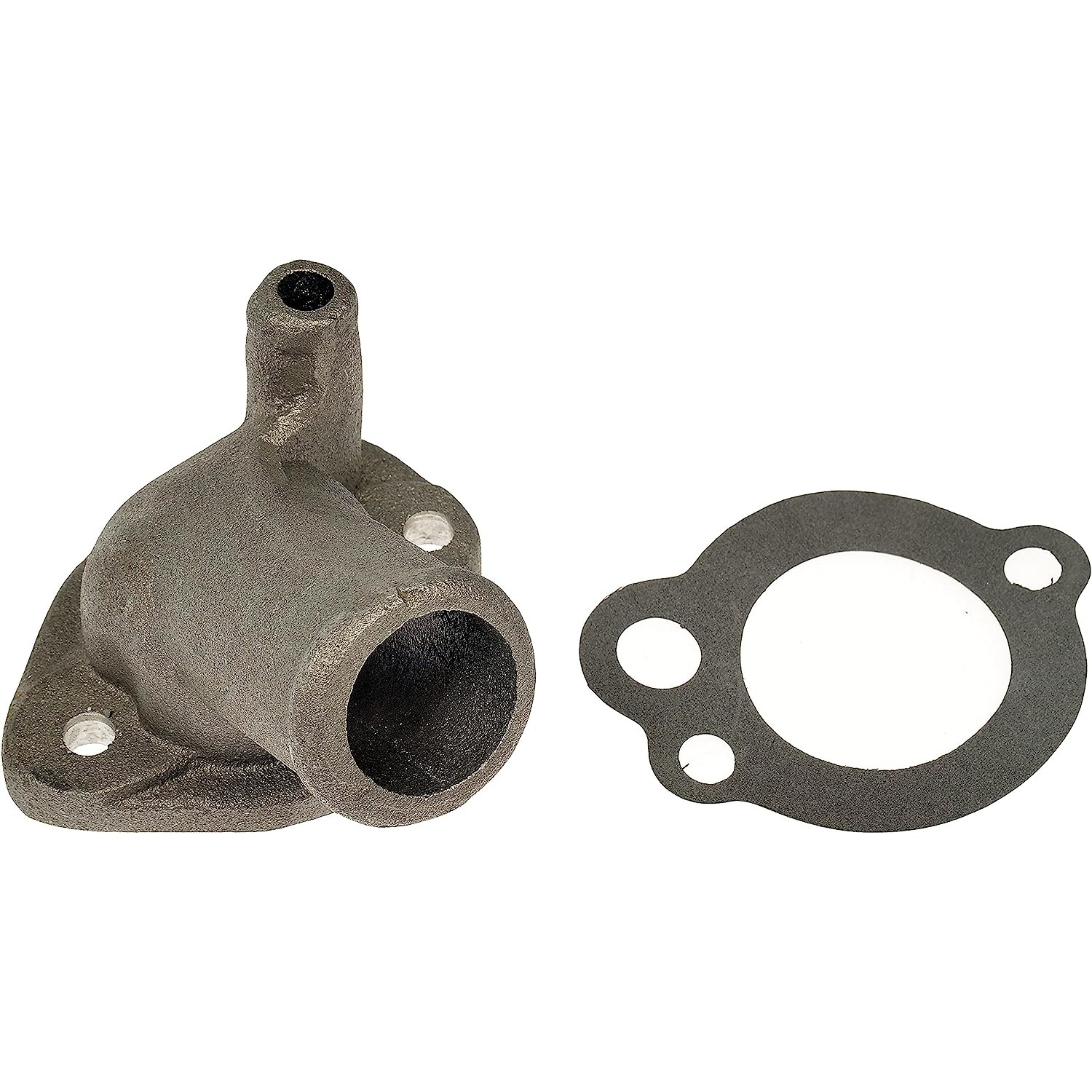 902-2020 Thermostat Housing OE Solutions Series - Coolant Housing/Water Outlet: with Housing and Gasket, 45 Degree Neck Angle - Dorman 902-2020 Engine Coolant Thermostat Housing Compatible with Select Models - Engine Coolant Thermostat Housing - Thermostat Housing - Engine Coolant Thermostat Housing - Coolant Bleeder - Water Outlet - Coolant Outlet - This replacement engine coolant thermostat housing is engineered to match the fit and durability of the stock thermostat housing on specified vehicles. It is designed to withstand extreme temperature changes to extend service life. - Chrysler 1971-69, Chrysler 1967-66, General Motors 1980-65