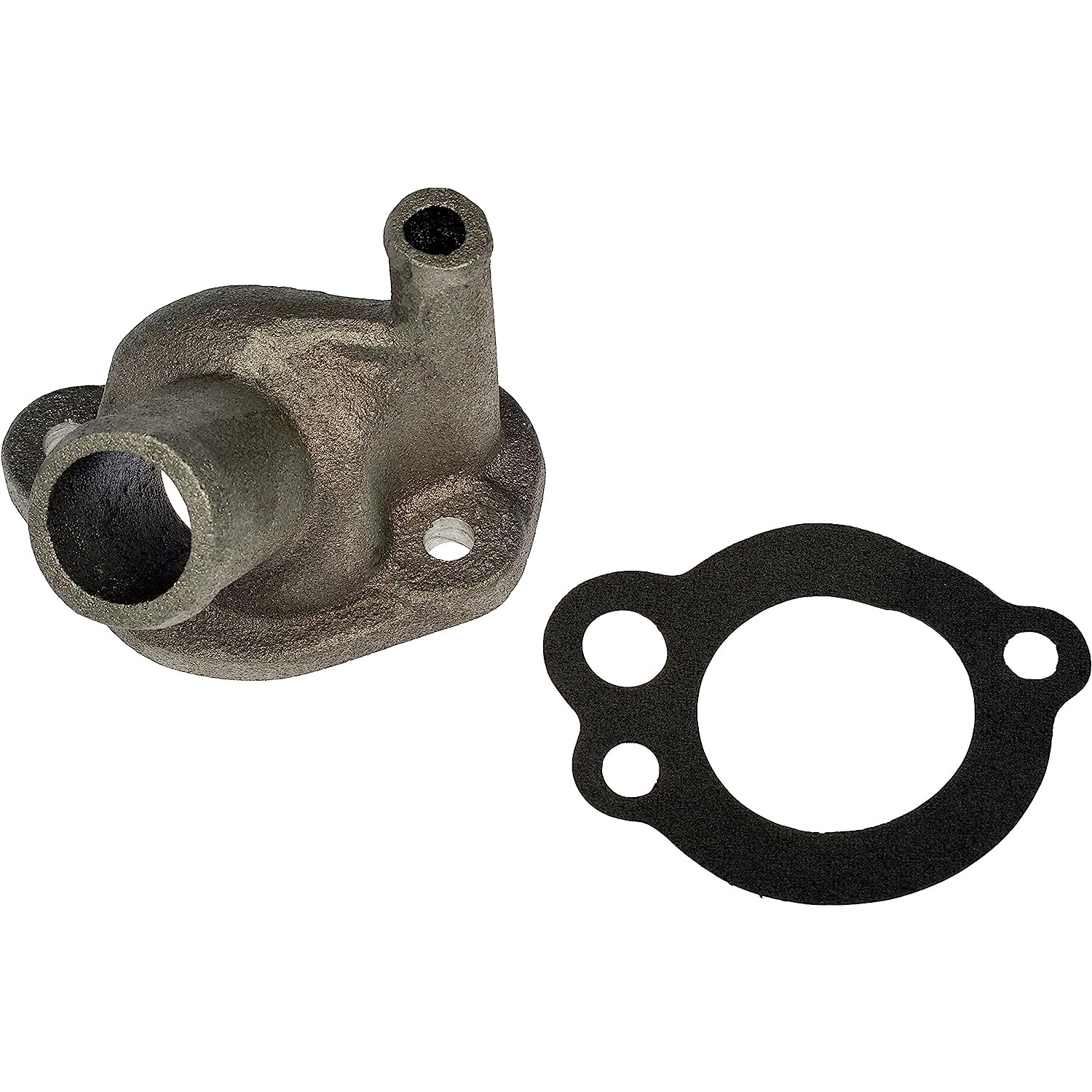 902-2030 Thermostat Housing OE Solutions Series - Coolant Housing/Water Outlet: with Housing and Gasket, 45 Degree Neck Angle - Dorman 902-2030 Engine Coolant Thermostat Housing Compatible with Select Models - Engine Coolant Thermostat Housing - Thermostat Housing - Engine Coolant Thermostat Housing - Coolant Outlet - Coolant Bleeder - Water Outlet - This replacement engine coolant thermostat housing is engineered to match the fit and durability of the stock thermostat housing on specified vehicles. It is designed to withstand extreme temperature changes to extend service life. - Buick 1985-80, Checker 1981, Chevrolet 1984-80, GMC 1984-80, Oldsmobile 1984-80, Pontiac 1984-80