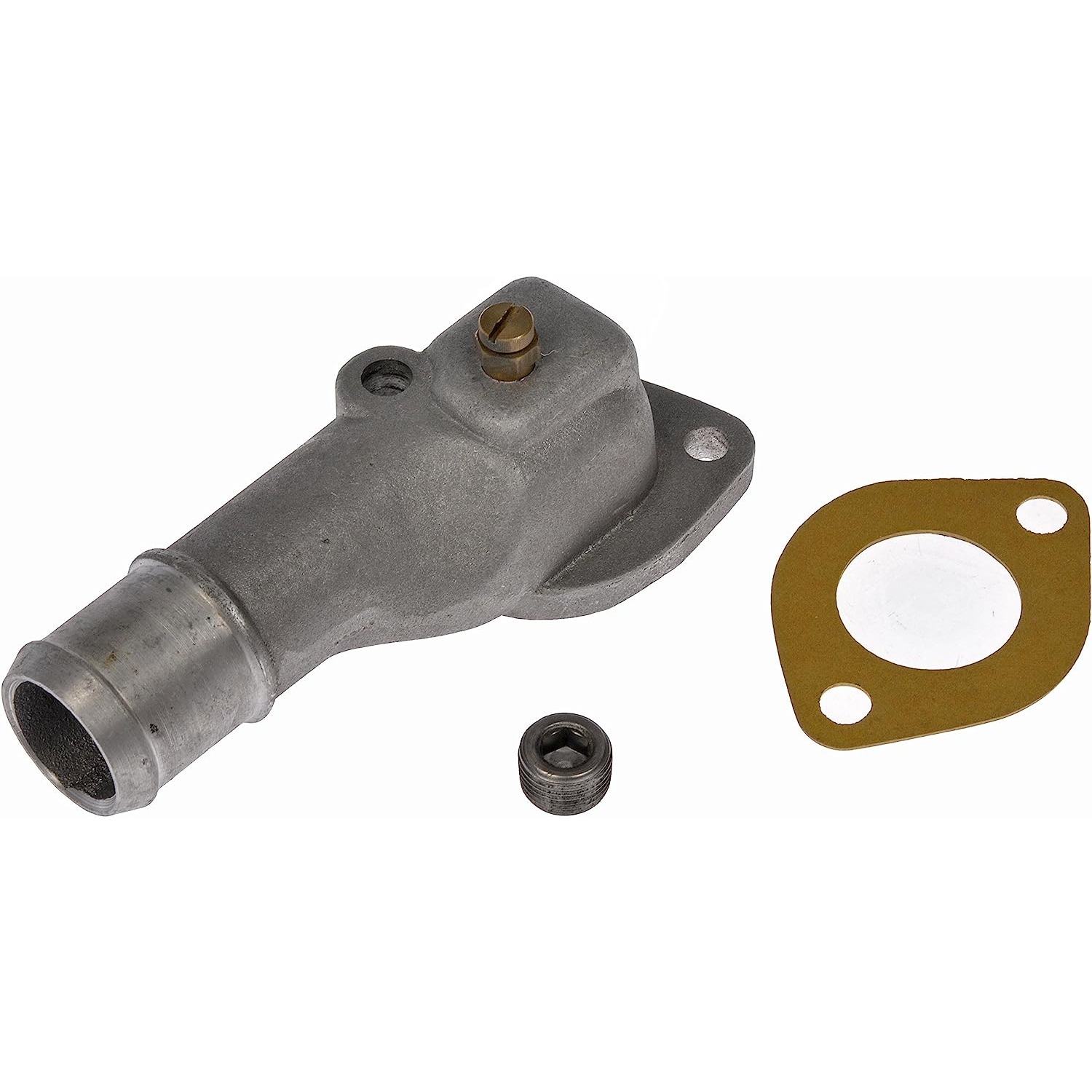 902-2053 Thermostat Housing OE Solutions Series - Coolant Housing/Water Outlet: with Housing and Gasket, 180 Degree Neck Angle - Dorman 902-2053 Engine Coolant Thermostat Housing Compatible with Select Models - Thermostat Housing - Engine Coolant Thermostat Housing - Coolant Bleeder - Coolant Outlet - Water Outlet - This replacement engine coolant thermostat housing is engineered to match the fit and durability of the stock thermostat housing on specified vehicles. It is designed to withstand extreme temperature changes to extend service life. - Buick 1993-90, Chevrolet 1992, Oldsmobile 1992-91, Pontiac 1992