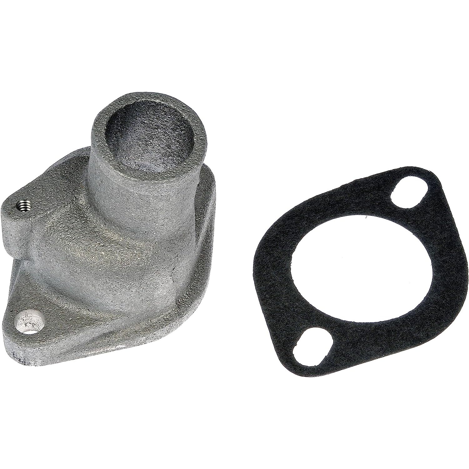 902-2055 Thermostat Housing OE Solutions Series - Coolant Housing/Water Outlet: with Housing and Gasket, 80 Degree Neck Angle - Engine Coolant Thermostat Housing - Thermostat Housing - Engine Coolant Thermostat Housing - Coolant Bleeder - Water Outlet - Coolant Outlet - This replacement engine coolant thermostat housing is engineered to match the fit and durability of the stock thermostat housing on specified vehicles. It is designed to withstand extreme temperature changes to extend service life. - Chevrolet 1978-71, Chevrolet 1966-65, Chevrolet 1962-61, GMC 1978-71, GMC 1966-64