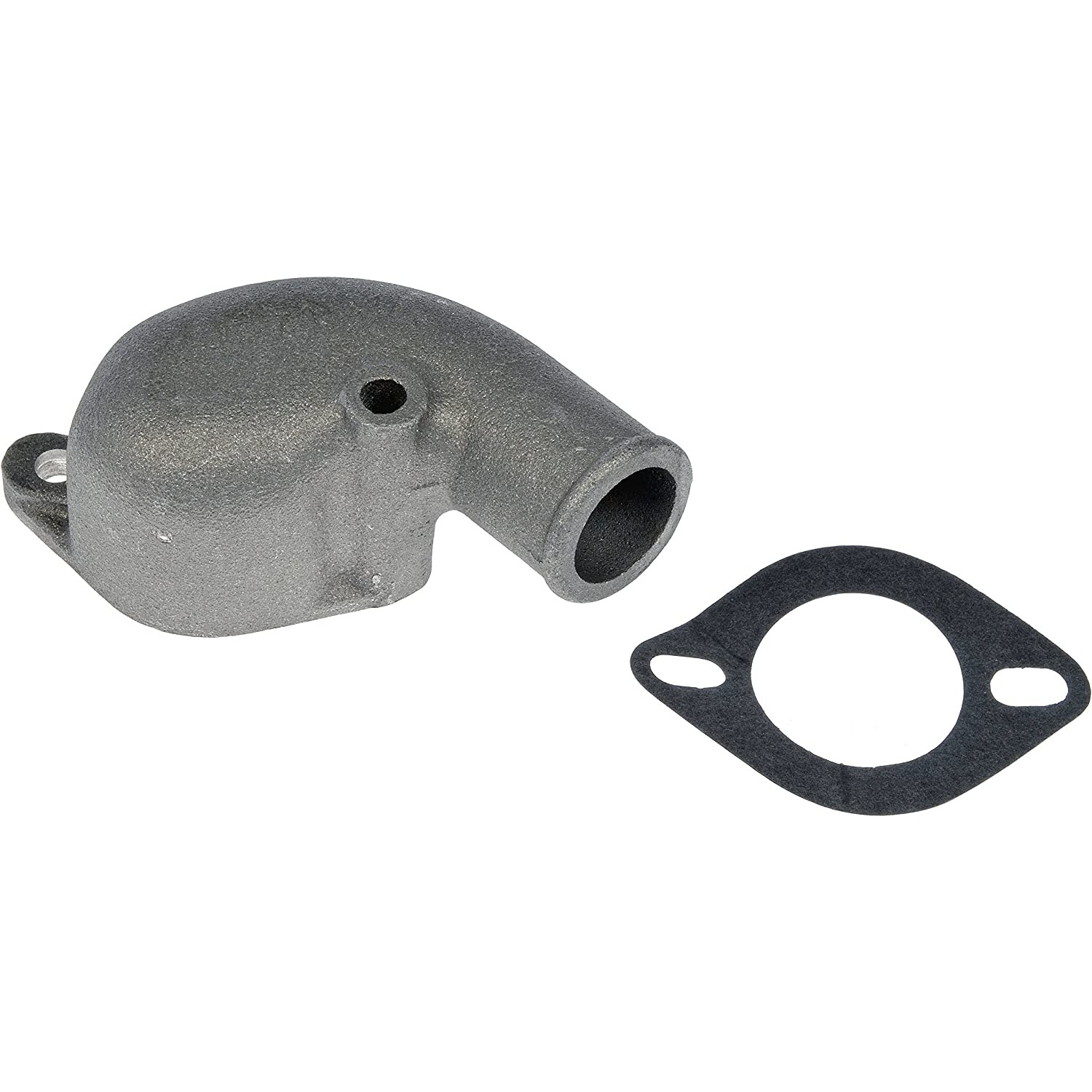 902-2056 Thermostat Housing OE Solutions Series - Coolant Housing/Water Outlet: with Housing and Gasket, 180 Degree Neck Angle - Dorman 902-2056 Engine Coolant Thermostat Housing Compatible with Select Chevrolet Models - Engine Coolant Thermostat Housing - Thermostat Housing - Engine Coolant Thermostat Housing - Coolant Bleeder - Coolant Outlet - Water Outlet - This replacement engine coolant thermostat housing is engineered to match the fit and durability of the stock thermostat housing on specified vehicles. It is designed to withstand extreme temperature changes to extend service life. - Chevrolet Camaro 1969-67, Chevrolet Chevy II 1968-66, Chevrolet Corvette 1968-56