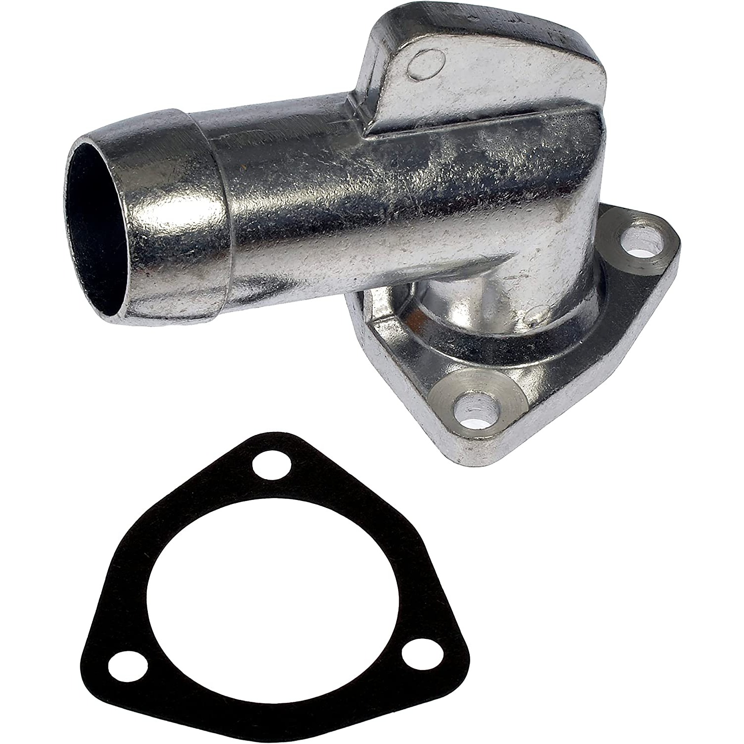 902-2060 Thermostat Housing OE Solutions Series - Coolant Housing/Water Outlet: with Housing and Gasket, 180 Degree Neck Angle - Dorman 902-2060 Engine Coolant Thermostat Housing Compatible with Select Models - DORMAN Engine Coolant Thermostat Housing - Engine Coolant Thermostat Housing - Thermostat Housing - Engine Coolant Thermostat Housing - Water Outlet - Coolant Outlet - Coolant Bleeder - This replacement engine coolant thermostat housing is engineered to match the fit and durability of the stock thermostat housing on specified vehicles. It is designed to withstand extreme temperature changes to extend service life. - Chevrolet 2009-01, GMC 2009-01, Workhorse 2009-01, Workhorse Custom Chassis 2009-01