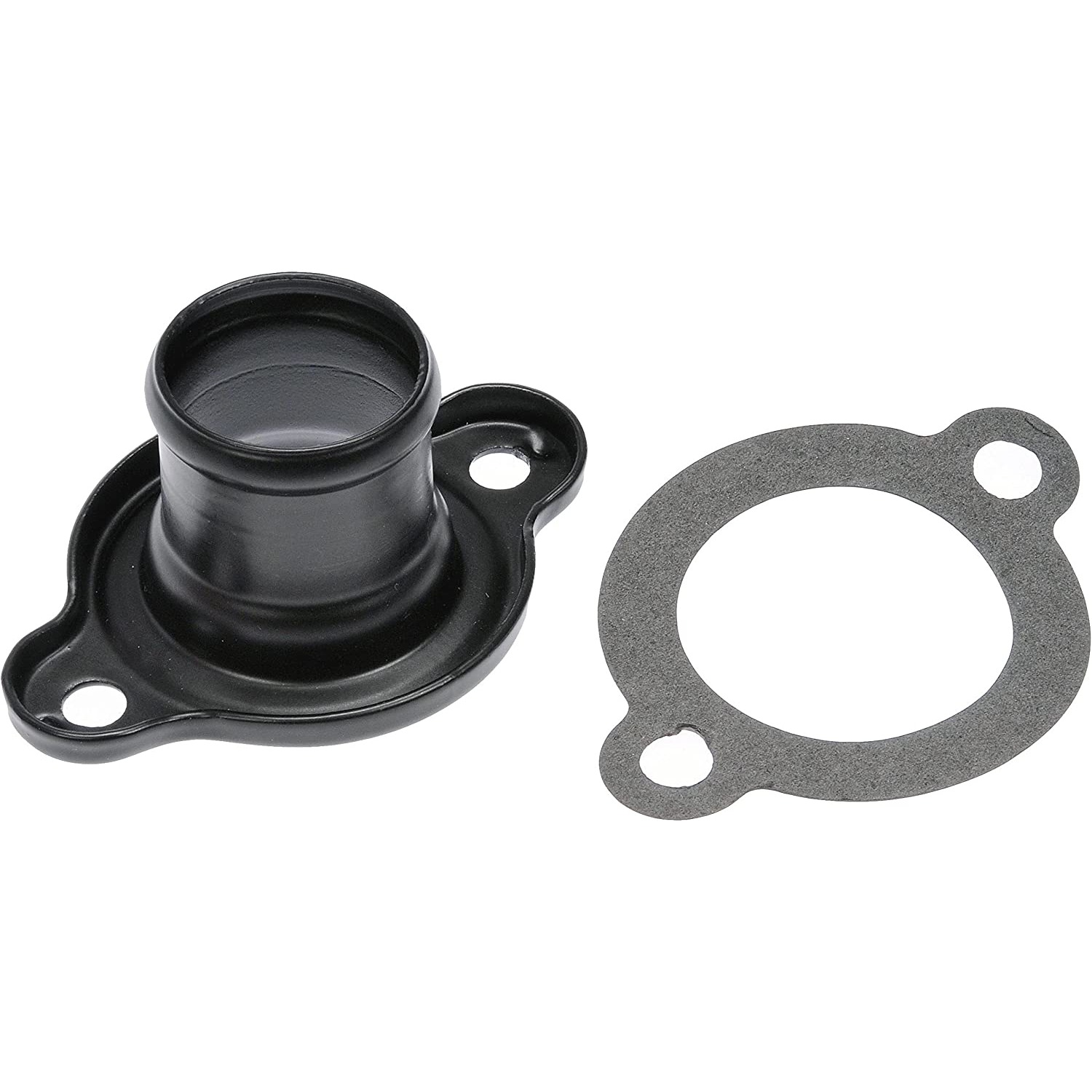 902-3011 Thermostat Housing OE Solutions Series - Coolant Housing/Water Outlet: with Housing and Gasket, 90 Degree Neck Angle - Dorman 902-3011 Engine Coolant Thermostat Housing Compatible with Select Chrysler / Dodge / Plymouth Models - Engine Coolant Thermostat Housing - Thermostat Housing - Engine Coolant Thermostat Housing - Water Outlet - Coolant Bleeder - Coolant Outlet - This replacement engine coolant thermostat housing is engineered to match the fit and durability of the stock thermostat housing on specified vehicles. It is designed to withstand extreme temperature changes to extend service life. - Chrysler 1989-67, Dodge 1991-78, Plymouth 1989-79