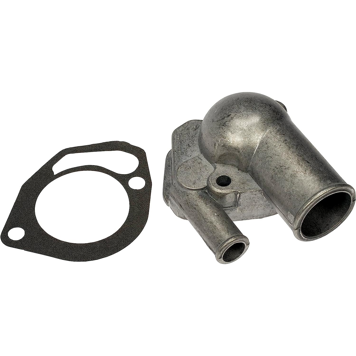 902-3013 Thermostat Housing OE Solutions Series - Coolant Housing/Water Outlet: with Housing and Gasket, 180 Degree Neck Angle - Dorman 902-3013 Engine Coolant Thermostat Housing Compatible with Select AM General / American Motors / Jeep Models - Engine Coolant Thermostat Housing - Thermostat Housing - Engine Coolant Thermostat Housing - Coolant Bleeder - Coolant Outlet - Water Outlet - This replacement engine coolant thermostat housing is engineered to match the fit and durability of the stock thermostat housing on specified vehicles. It is designed to withstand extreme temperature changes to extend service life. - AM General 1974, American Motors 1983-68, Jeep 1980-66