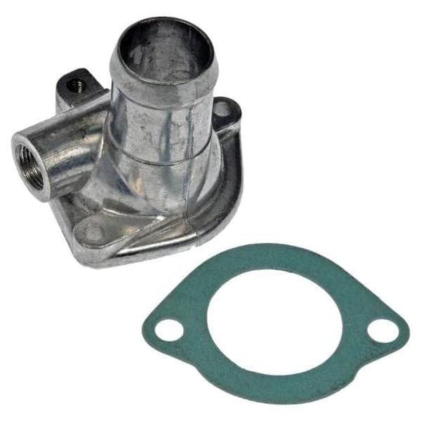 902-5008 Thermostat Housing OE Solutions Series - Coolant Housing/Water Outlet: with Housing and Gasket, 90 Degree Neck Angle - Dorman 902-5008 Engine Coolant Thermostat Housing Compatible with Select Honda Models - Engine Coolant Thermostat Housing - Thermostat Housing - Engine Coolant Thermostat Housing - Coolant Bleeder - Water Outlet - Coolant Outlet - This replacement engine coolant thermostat housing is engineered to match the fit and durability of the stock thermostat housing on specified vehicles. It is designed to withstand extreme temperature changes to extend service life. - Honda Accord 1993-90, Honda Prelude 1996-92