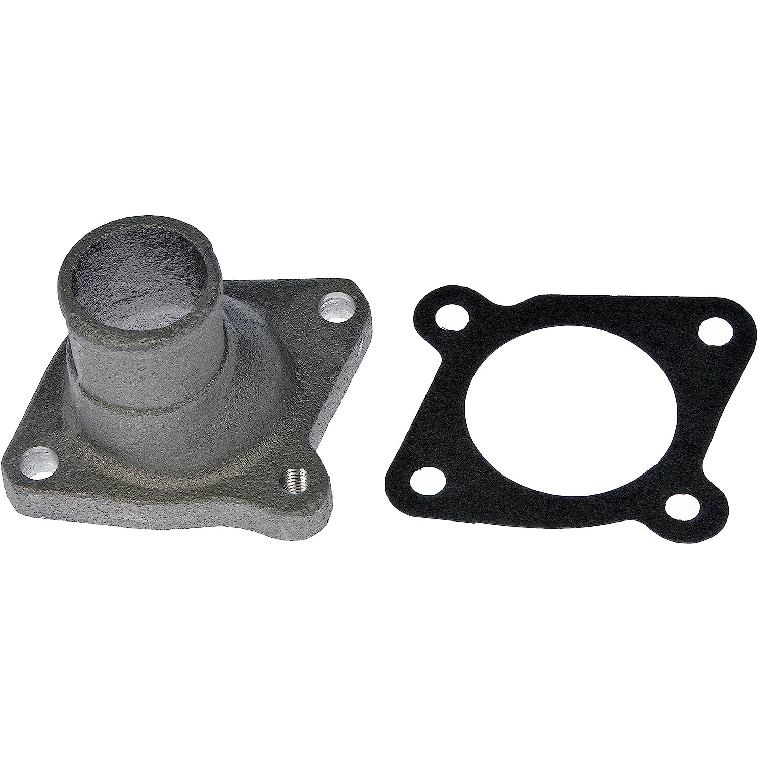 902-5050 Thermostat Housing OE Solutions Series - Coolant Housing/Water Outlet: with Housing and Gasket, 90 Degree Neck Angle - Engine Coolant Thermostat Housing - Thermostat Housing - Engine Coolant Thermostat Housing - Coolant Bleeder - Coolant Outlet - Water Outlet - This replacement engine coolant thermostat housing is engineered to match the fit and durability of the stock thermostat housing on specified vehicles. It is designed to withstand extreme temperature changes to extend service life. - Mazda 626 1982-79, Mazda B2000 1984-80