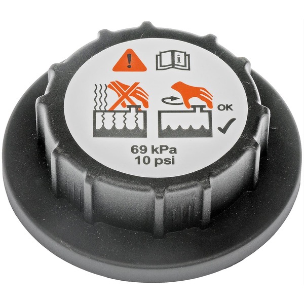 902-5101CD HD Solutions Series Coolant Reservoir Cap - Direct Fit, Sold individually - Dorman 902-5101CD Coolant Reservoir Cap Compatible with Select Models - DORMAN Heavy Duty Coolant Tank Cap for Ford - Engine Coolant Reservoir Cap: Twist, Plastic, 1 Pack - Heavy Duty Coolant Tank Cap