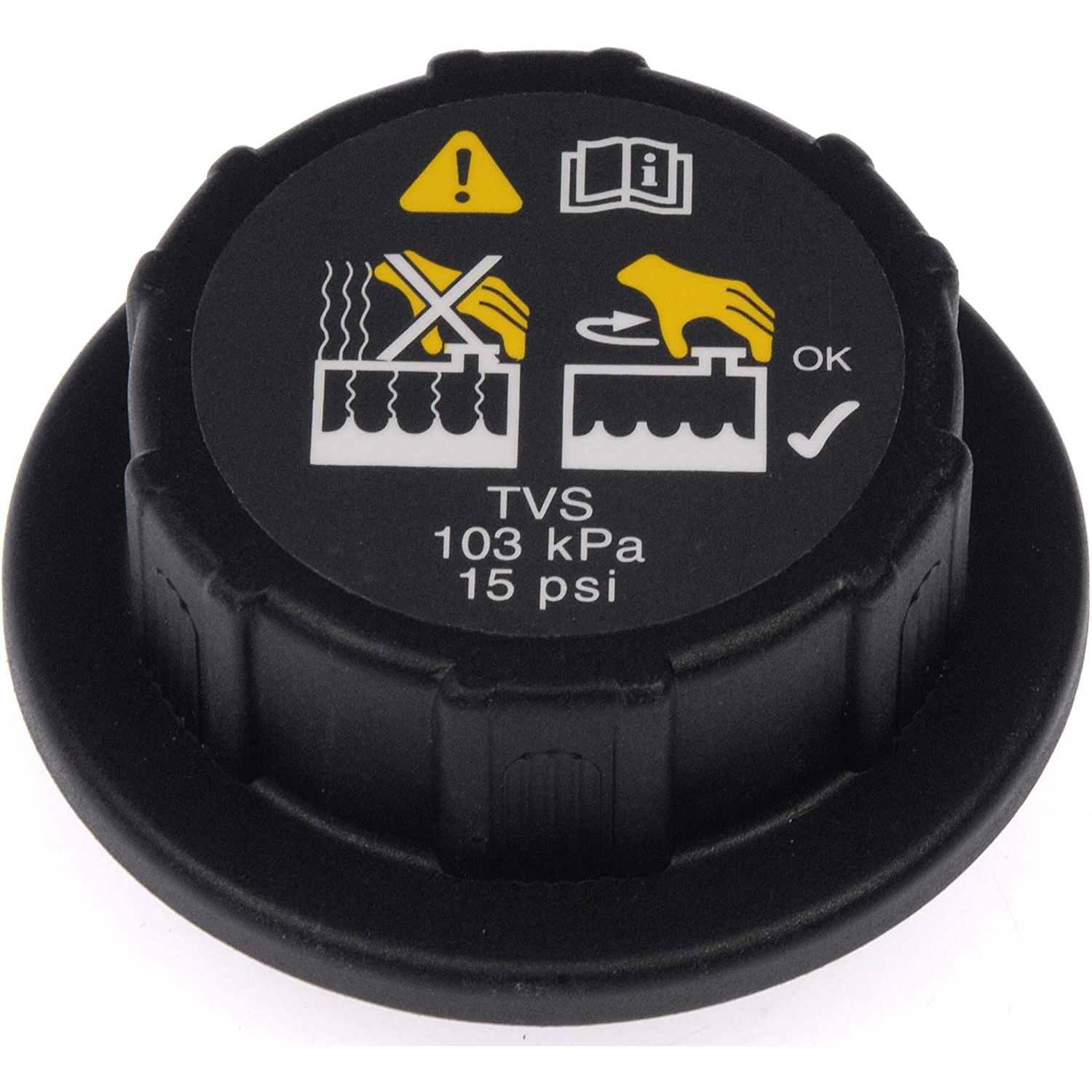 902-5102 HD Solutions Series Coolant Reservoir Cap - Direct Fit, Sold individually - Dorman 902-5102 Heavy Duty Fluid Reservoir Cap Compatible with Select Ford / IC Corporation / International Models - DORMAN Heavy Duty Fluid Reservoir Cap for Ford / IC Corp - Dorman Radiator Cap 902-5102 - Engine Coolant Reservoir Cap: Twist, Plastic, 1 Pack - Heavy Duty Fluid Reservoir Cap
