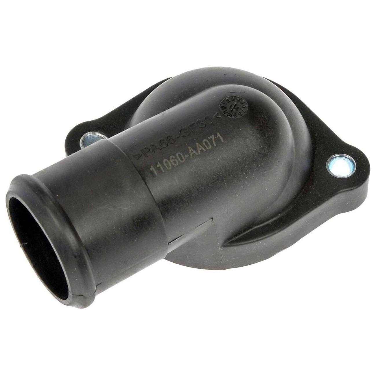 902-5112 Thermostat Housing OE Solutions Series - Coolant Housing/Water Outlet: with Housing and Gasket, 180 Degree Neck Angle - Dorman 902-5112 Engine Coolant Thermostat Housing Compatible with Select Subaru Models - Engine Coolant Thermostat Housing - Thermostat Housing - Engine Coolant Thermostat Housing - Coolant Outlet - Water Outlet - Coolant Bleeder - This replacement engine coolant thermostat housing is engineered to match the fit and durability of the stock thermostat housing on specified vehicles. It is designed to withstand extreme temperature changes to extend service life. - Subaru 2006-92, Subaru 1990
