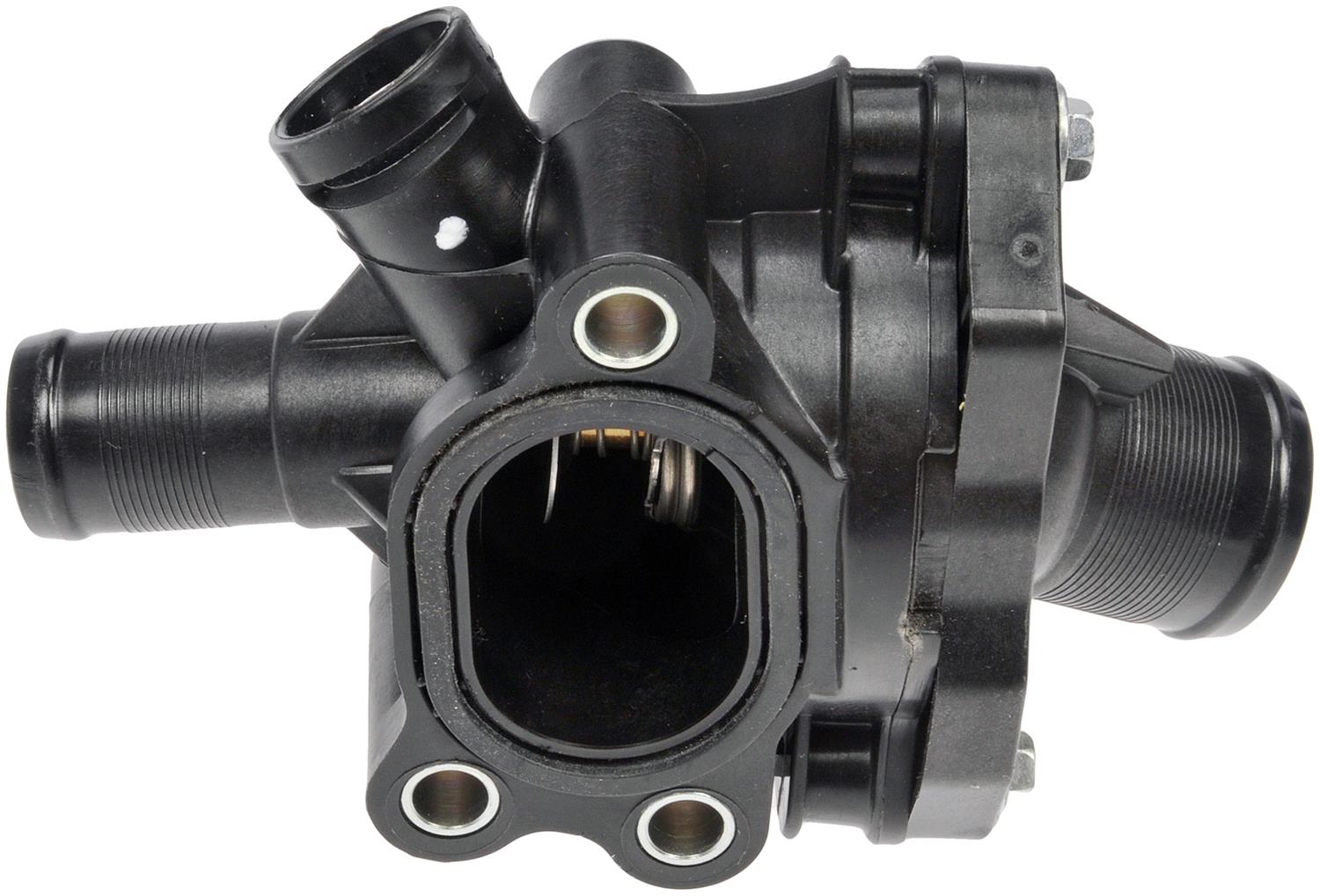 902-5864 Thermostat Housing OE Solutions Series - Dorman 902-5864 Engine Coolant Thermostat Housing Assembly Compatible with Select Volvo Models - Integrated Thermostat Housing Assembly - Thermostat Assembly: Includes Housing, Bolt, Gasket, and Thermostat, 194 Degrees - Thermst Housing Assy - Integrated Thermostat Housing Assembly - Thermostat Housing - This replacement engine coolant thermostat housing assembly is engineered to match the fit and durability of the stock housing assembly on specified vehicles. It is designed to withstand extreme temperature changes to extend service life. - Volvo 2016-04
