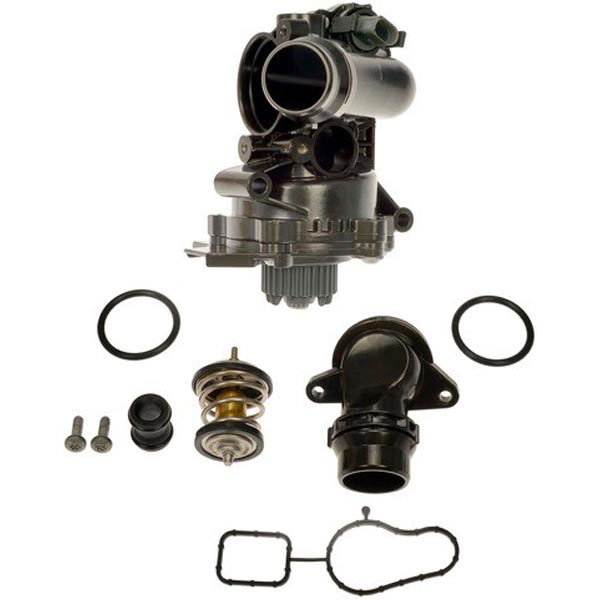 902-670 Water Pump, 2.0L, 4Cyl, New OE Solutions Series - Dorman 902-670 Engine Water Pump Assembly Compatible with Select Audi/Volkswagen Models (OE FIX) - Dorman - OE Solutions Engine Water Pump Housing 902-670 - Engine Water Pump Assembly - Water Pump Housing - Engine Water Pump Assembly - Coolant Pump Housing - The gasket on certain Audi and VW OEM engine water pump housings swells when it comes in contact with oil, causing the plastic housing to crack. This Dorman OE FIX housing has been upgraded to aluminum to prevent cracking. In addition, the gasket material has been upgraded to reduce swelling when it comes in contact with oil for a longer service life. This housing is designed to match the fit and function of the original housing on specified applications, and is engineered for reliable performance and durability. - Audi 2018-08, Volkswagen 2018-05