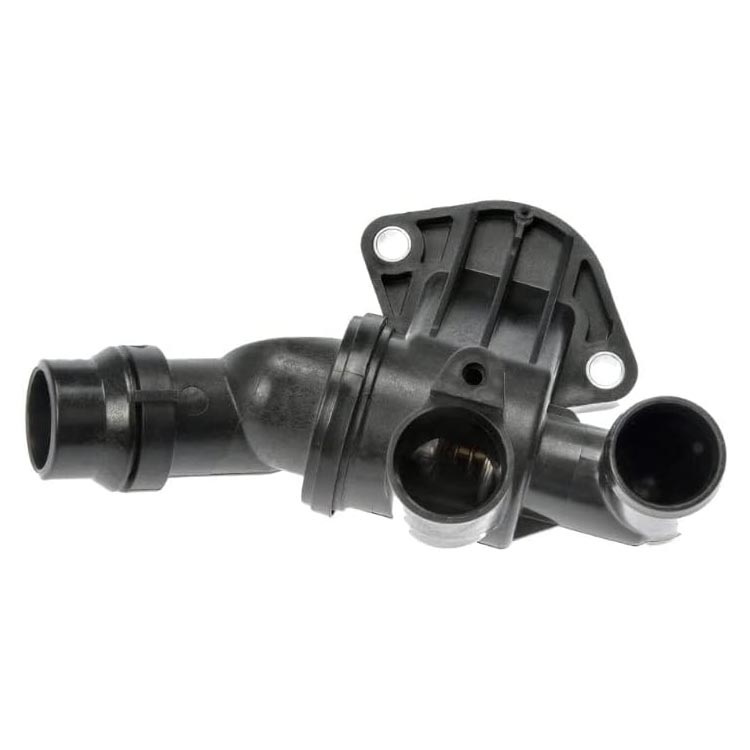 902-717 Thermostat Housing OE Solutions Series - Dorman 902-717 Engine Coolant Thermostat Housing Assembly Compatible with Select Audi / Seat / Volkswagen Models - Integrated Thermostat Housing Assembly - Thermst Housing Assy - Integrated Thermostat Housing Assembly - Thermostat Housing - This replacement engine coolant thermostat housing assembly is engineered to match the fit and durability of the stock housing assembly on specified vehicles. It is designed to withstand extreme temperature changes to extend service life. - Audi 2009-05, Seat 2009-06, Volkswagen 2010-06